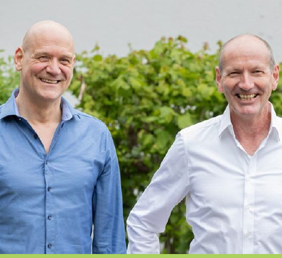 Dr Martin Geier och Dr Andreas Rose, skaparna av Aero Trap Plus Myggfälla
