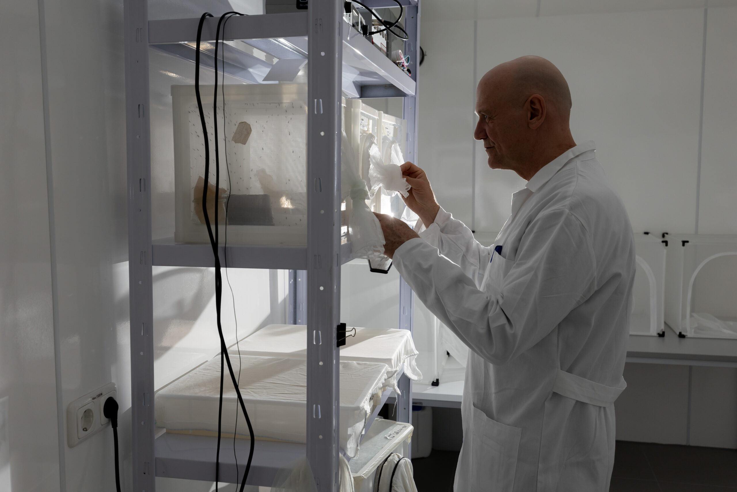 Man in laboratory